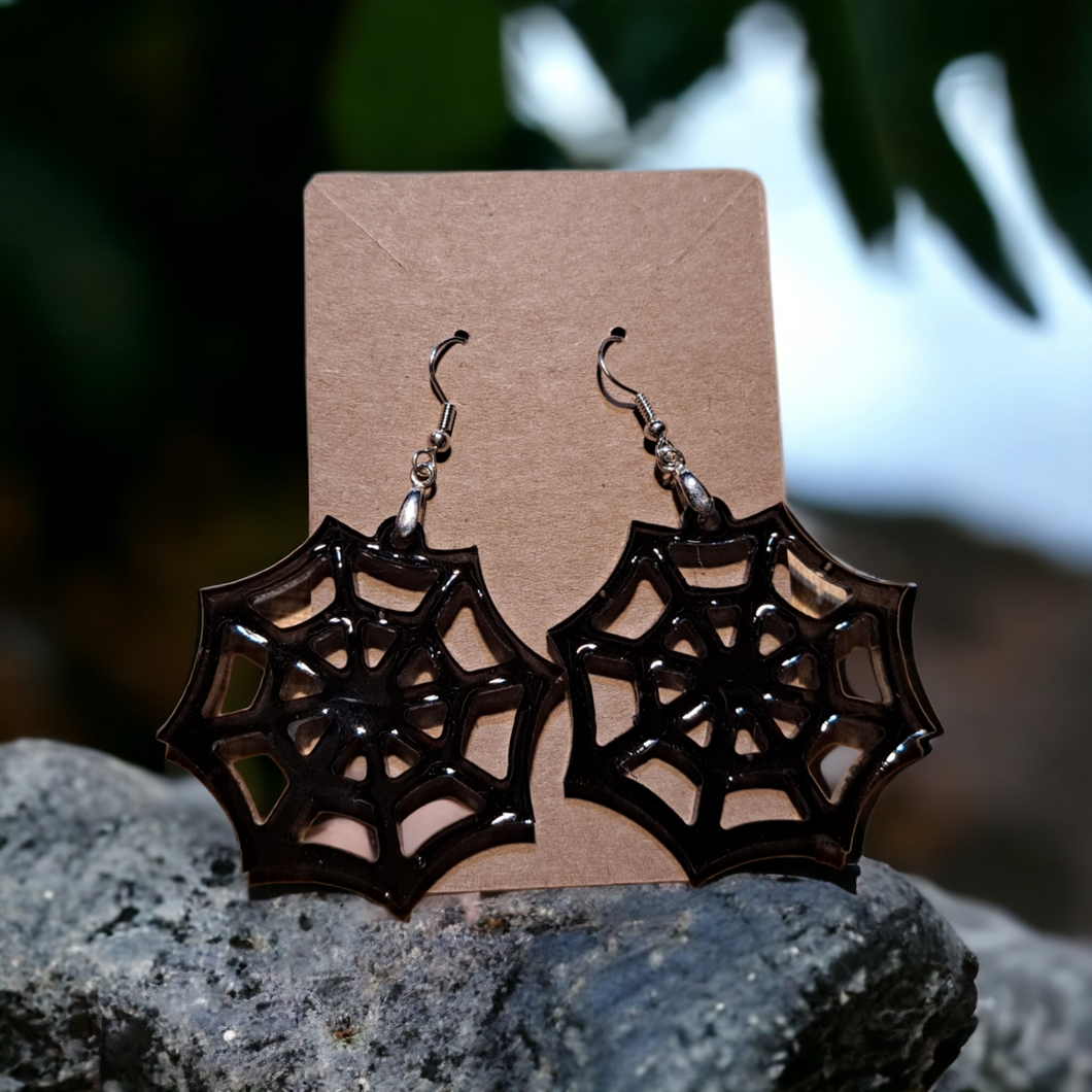 Spider Web Earrings