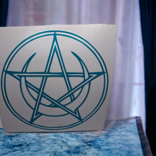 Moon Pentacle Car Sticker