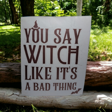 Say Witch Car Sticker