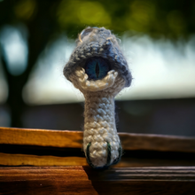 Crocheted Mushroom Person Keychain