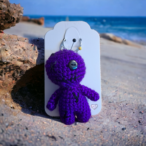 Crocheted Voodoo Doll Keychains