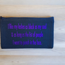 Lashes as Black Makeup Bag