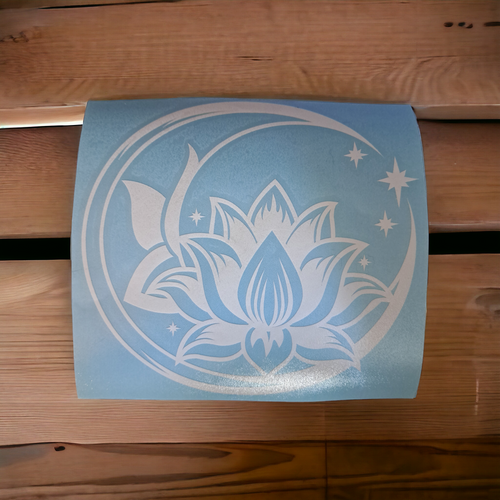 Lotus Moon Car Sticker