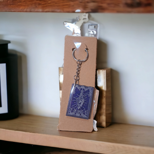 Hermit Tarot Card Keychain